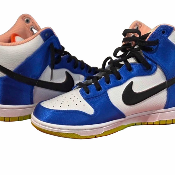 Nike Dunk High Blue Satin | EUC | Sz 8.5W - Picture 3 of 4